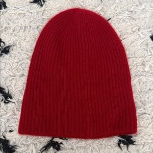 Classic Ribbed Red Beanie